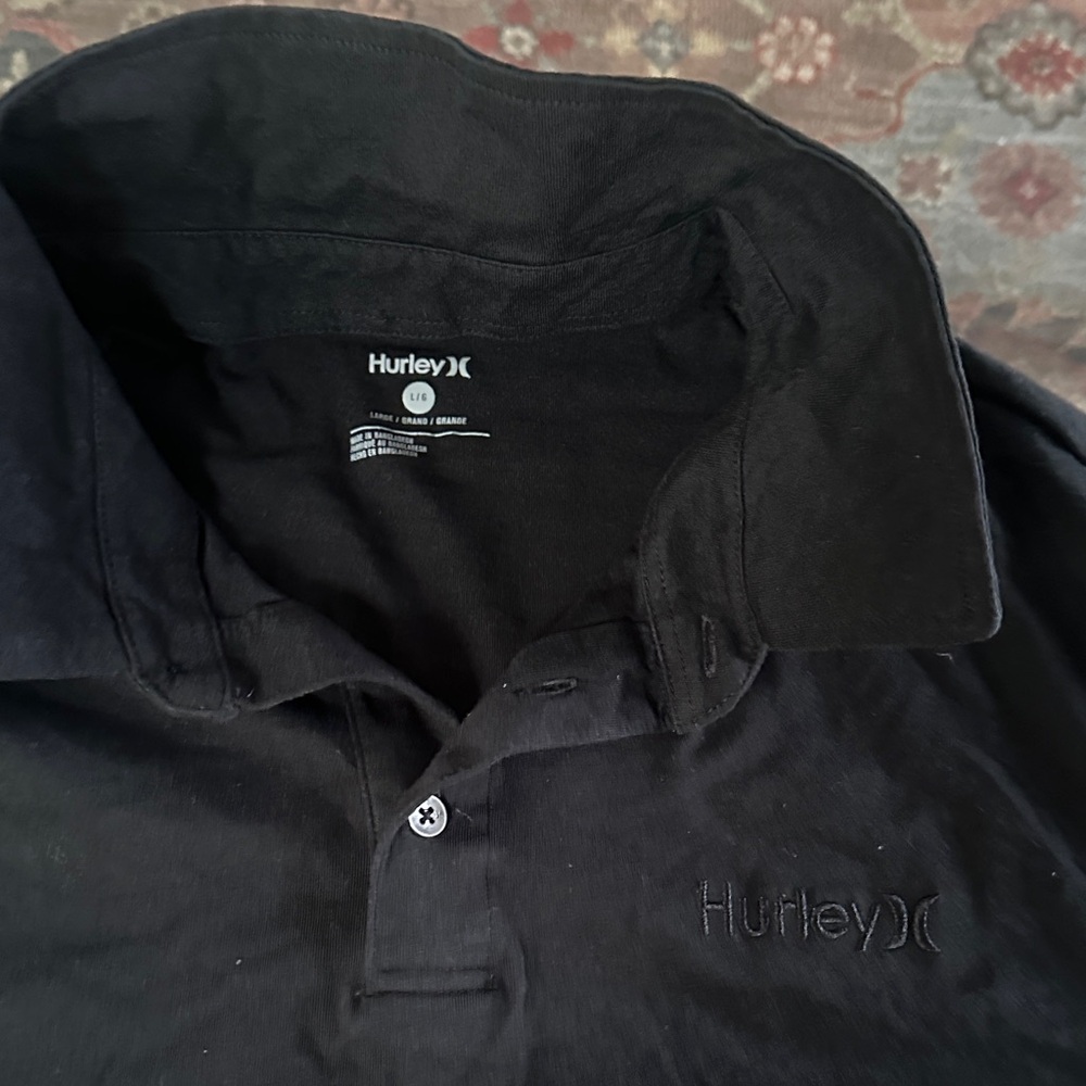 Hurley Classic Black Polo Shirt for Men